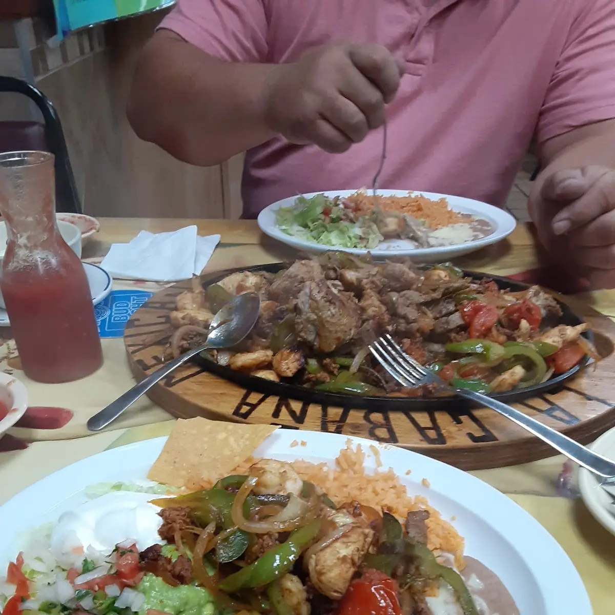 Steak Chicken Shrimp Fajitas