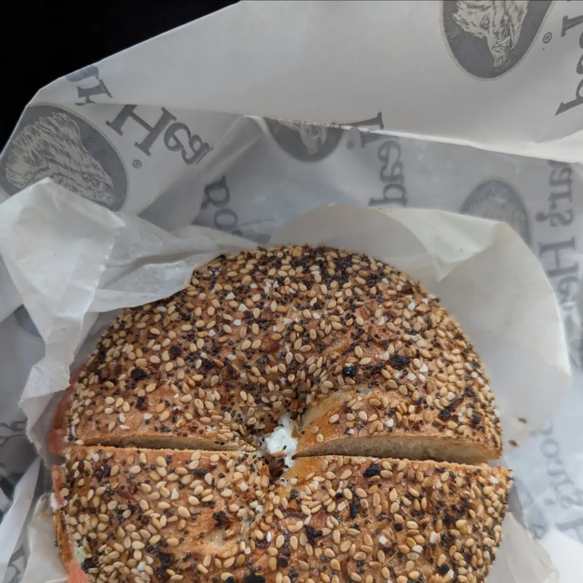 Nova Lox Sandwich on Everything Bagel