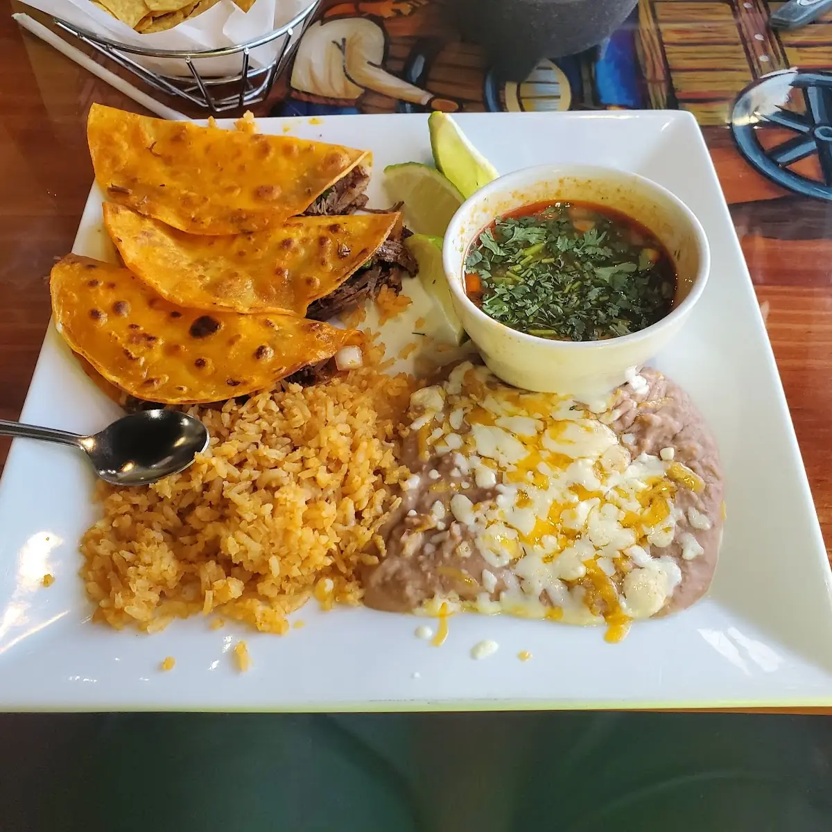 Chile Relleno Rice and Beans