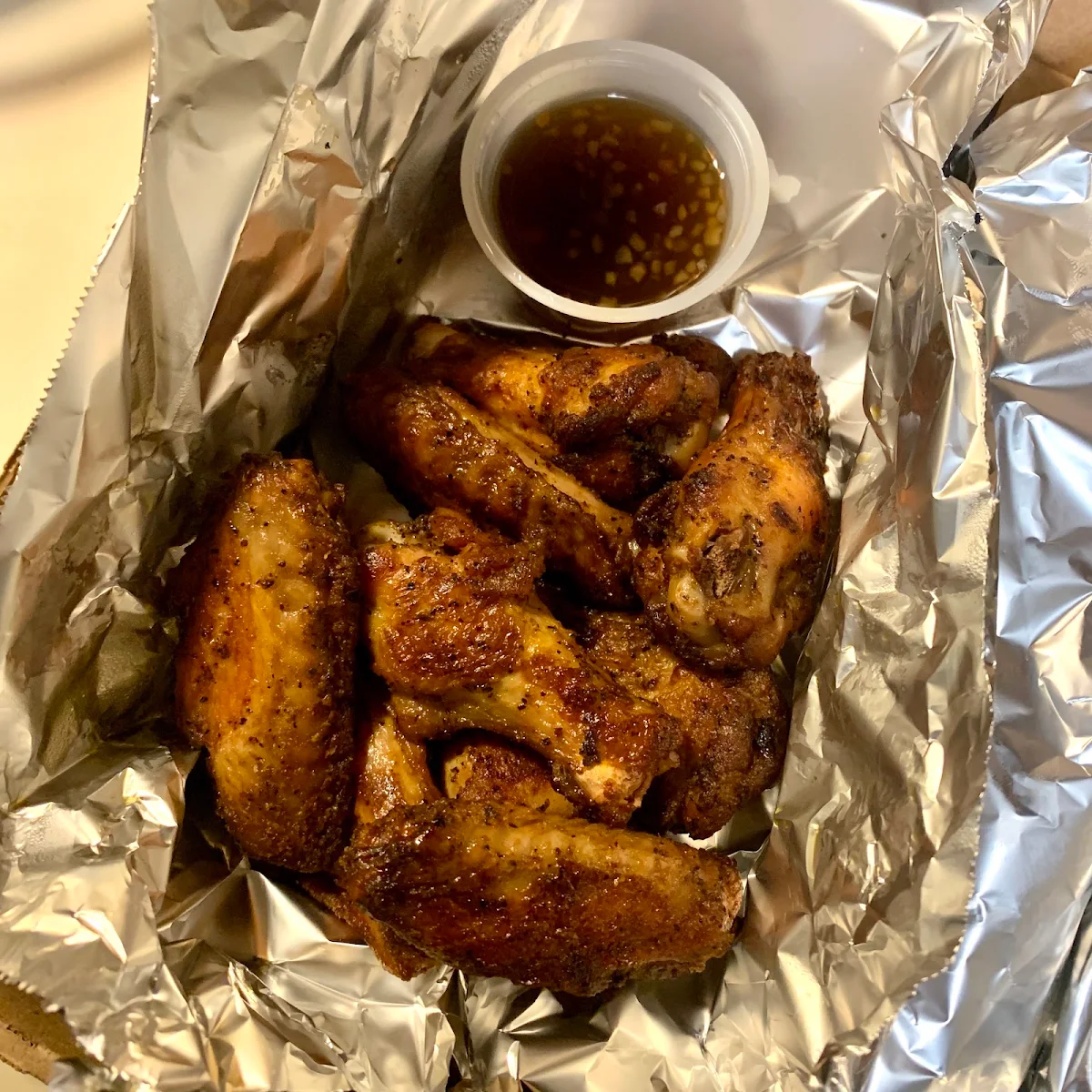 Chicken Wings with Honey Garlic Sauce, City Pizza