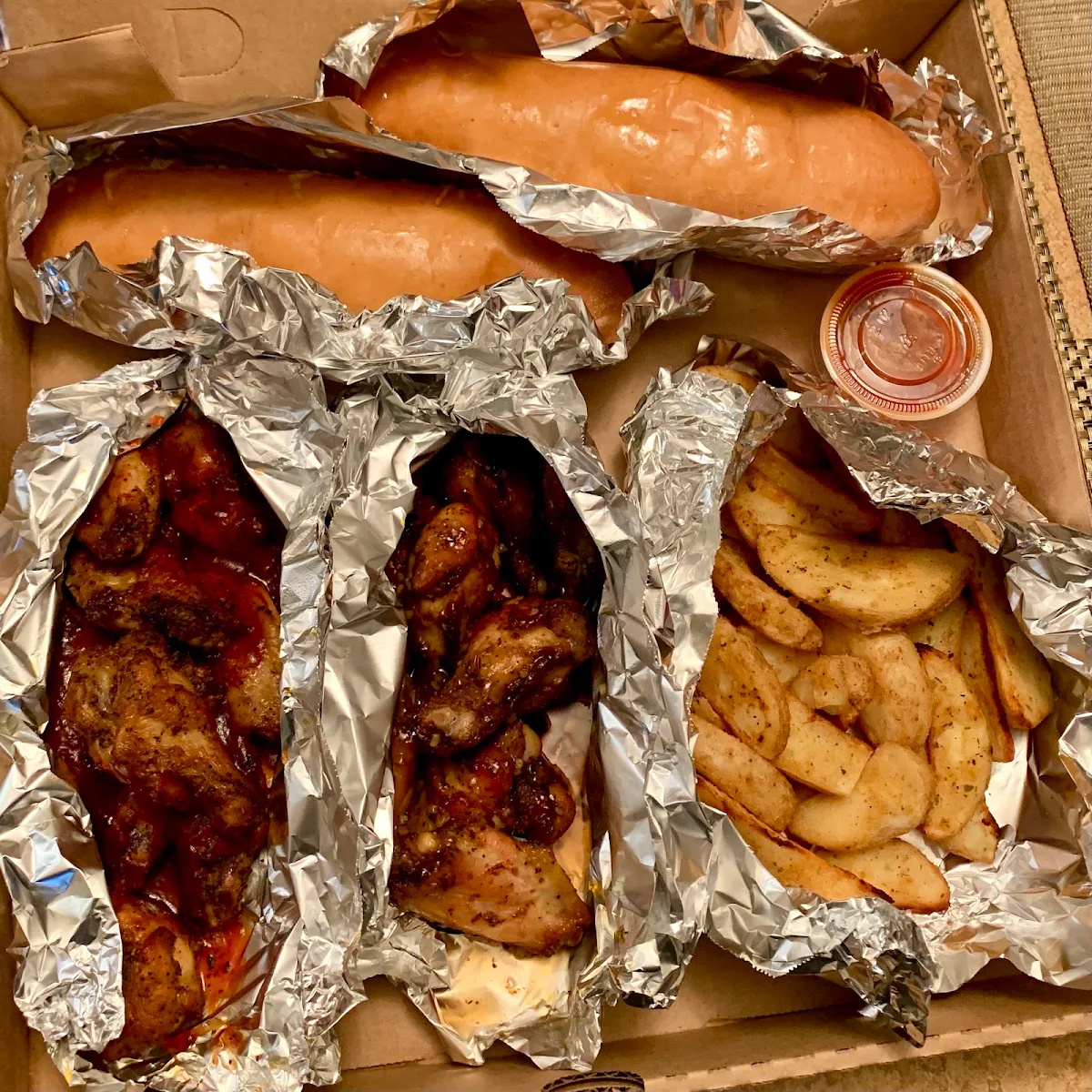 Potato Wedges with Ketchup, City Pizza
