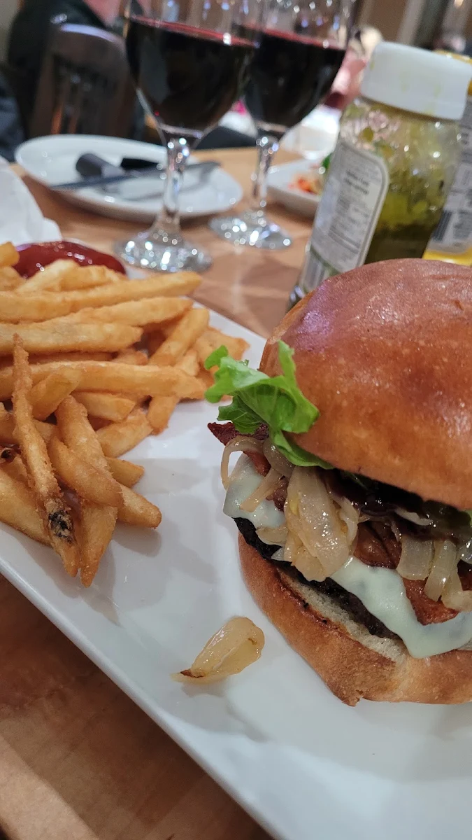 Twisted Burger and Fries