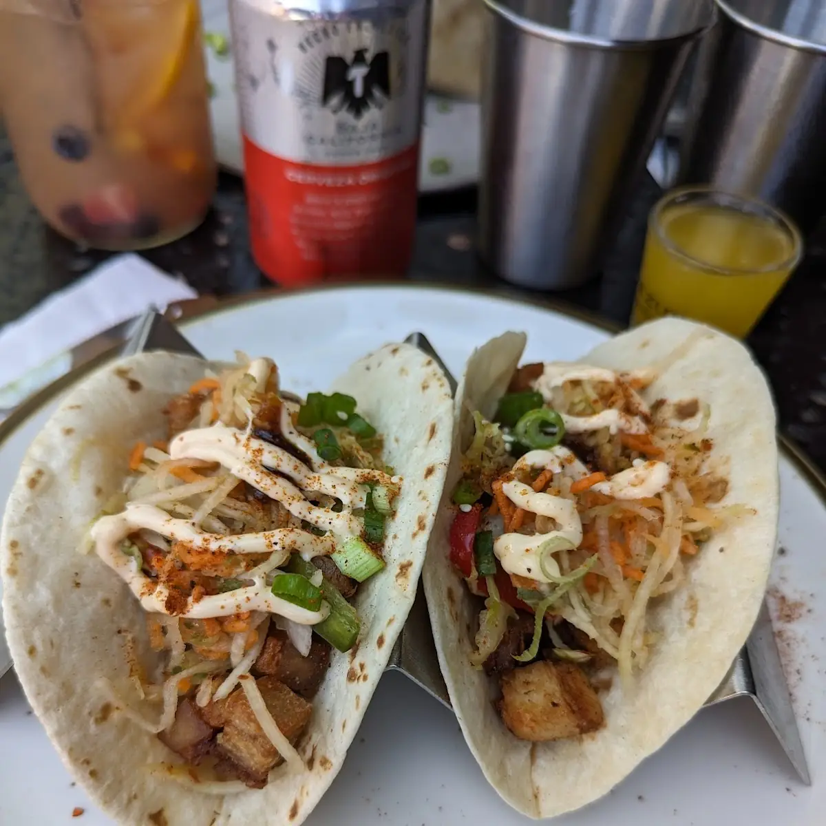 Korean BBQ Pork Belly Tacos