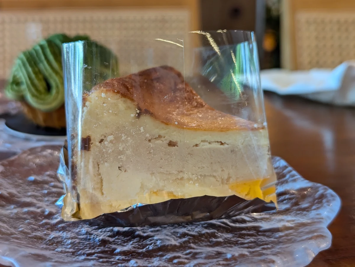 Taro & Salted Egg Yolk Basque Cheesecake