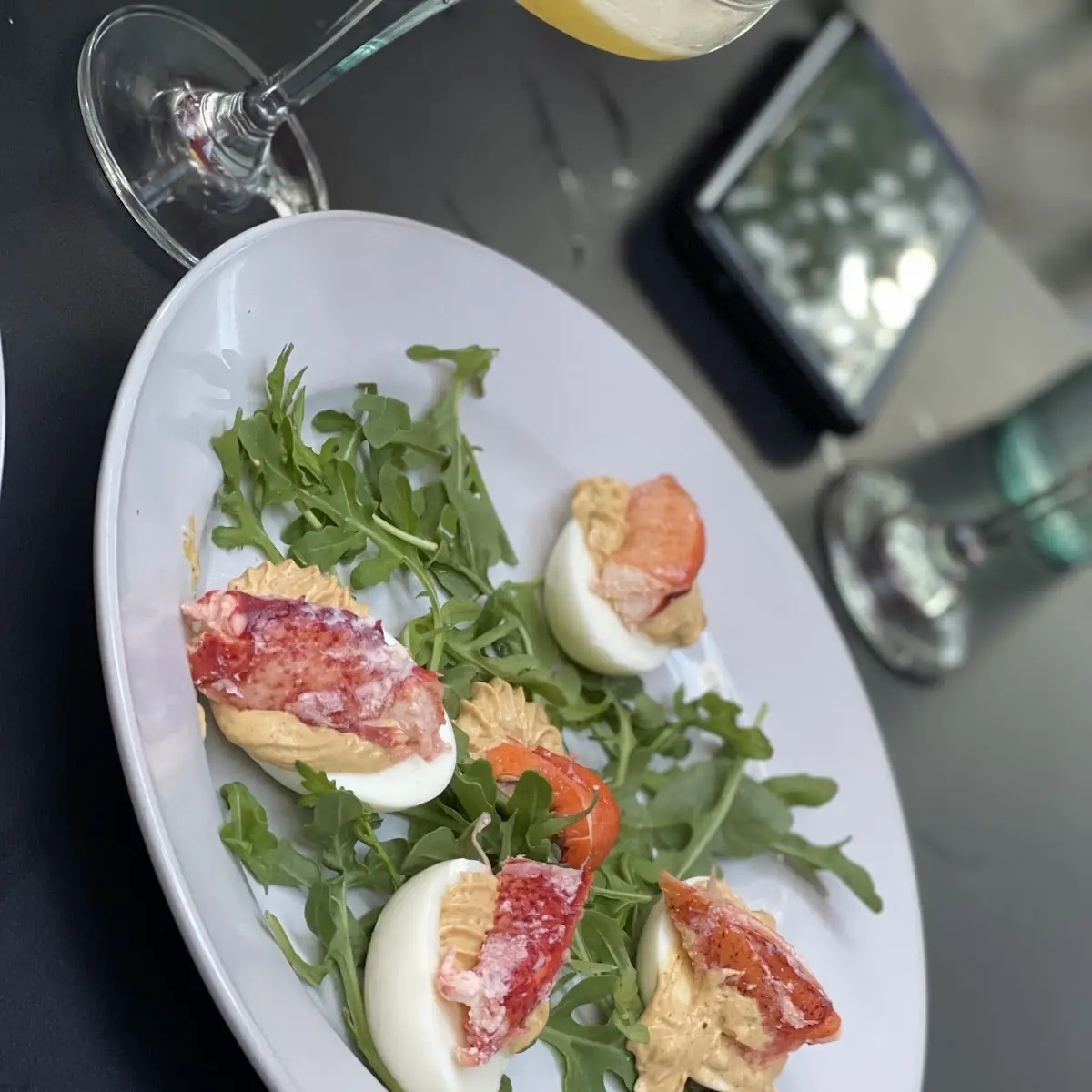 Lobster Deviled Eggs