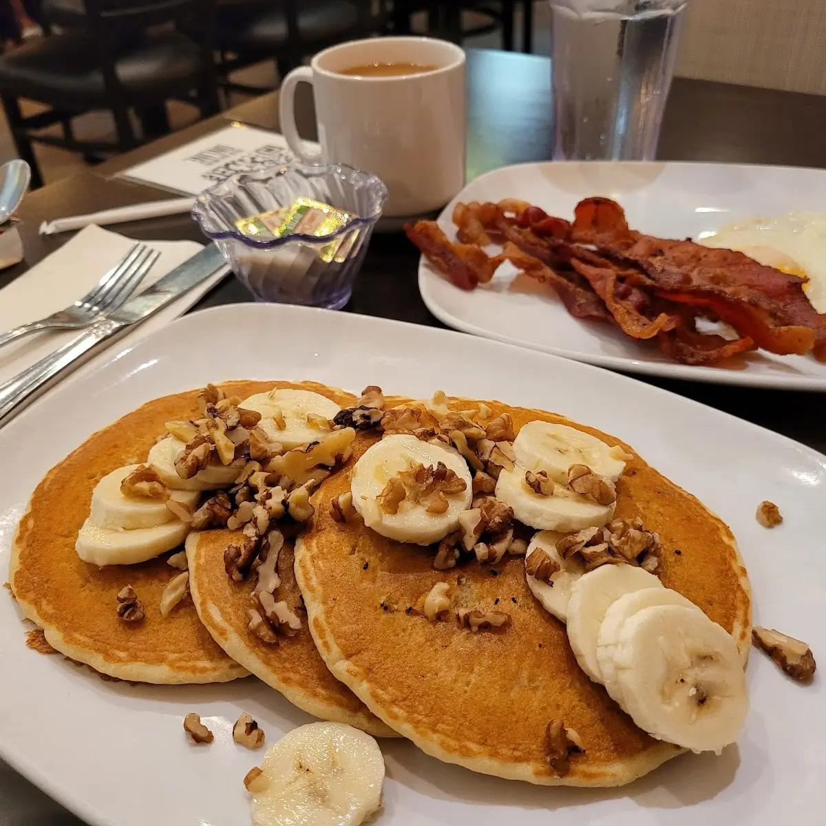 Banana Walnut Pancakes
