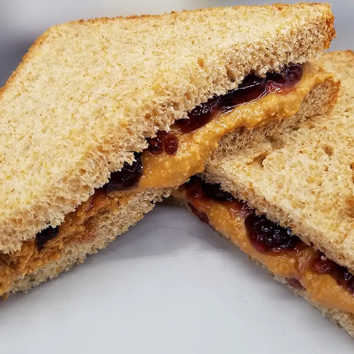 Peanut or Almond Butter & Jam Sandwich