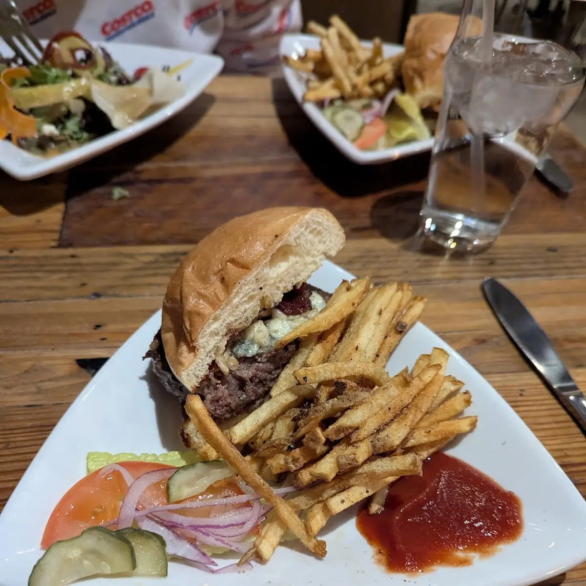 Cheese Burger and Fries