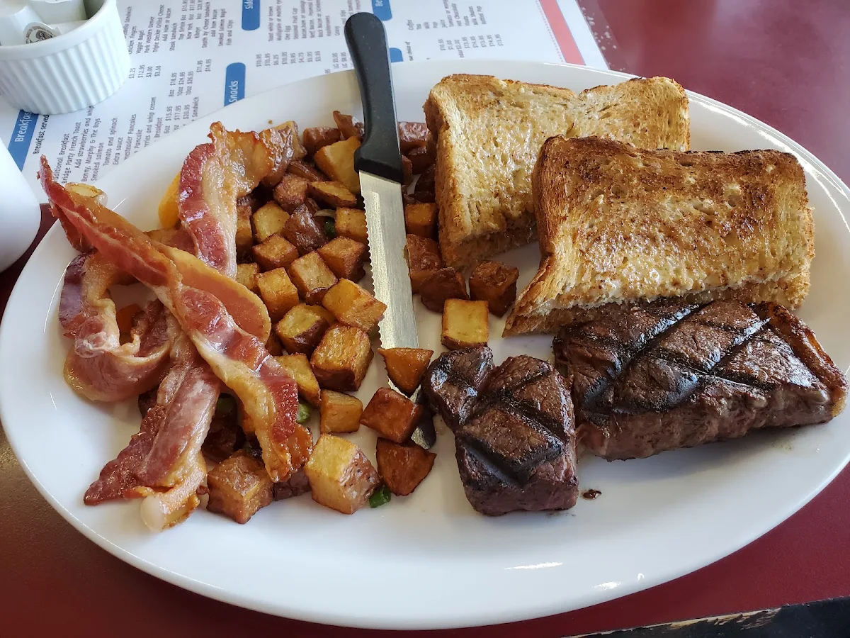 Steak Breakfast, Park Cafe