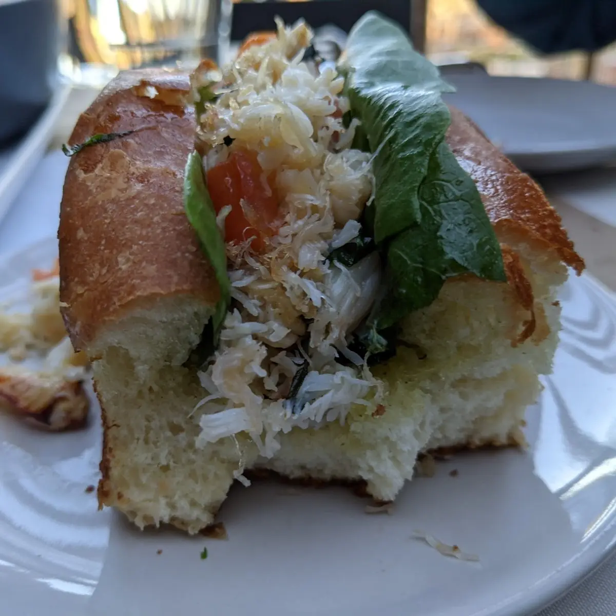 Warm Dungeness Crab Roll