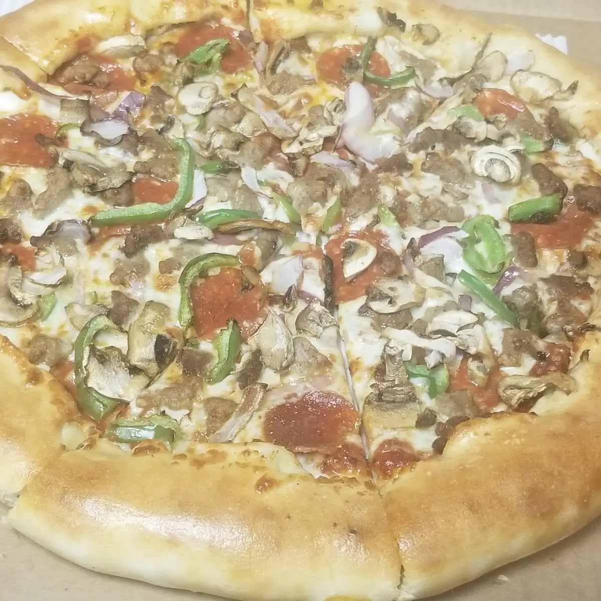 Stuffed Crust Supreme Pizza