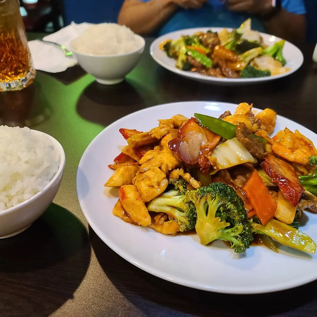 Happy Family with White Rice