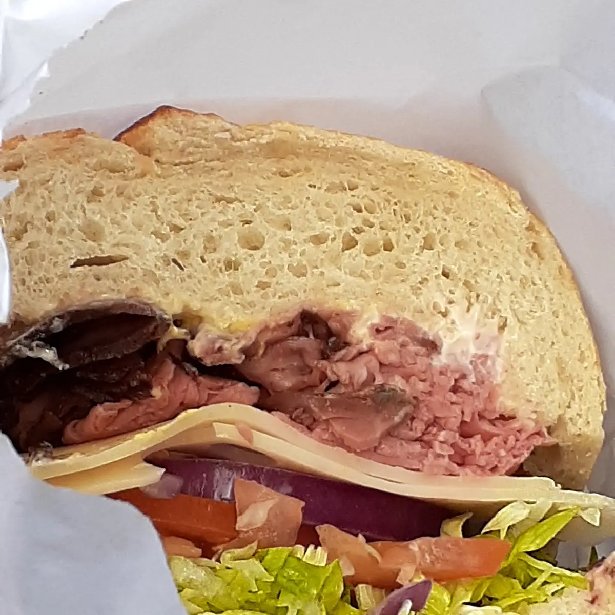 Roast Beef with Swiss Cheese