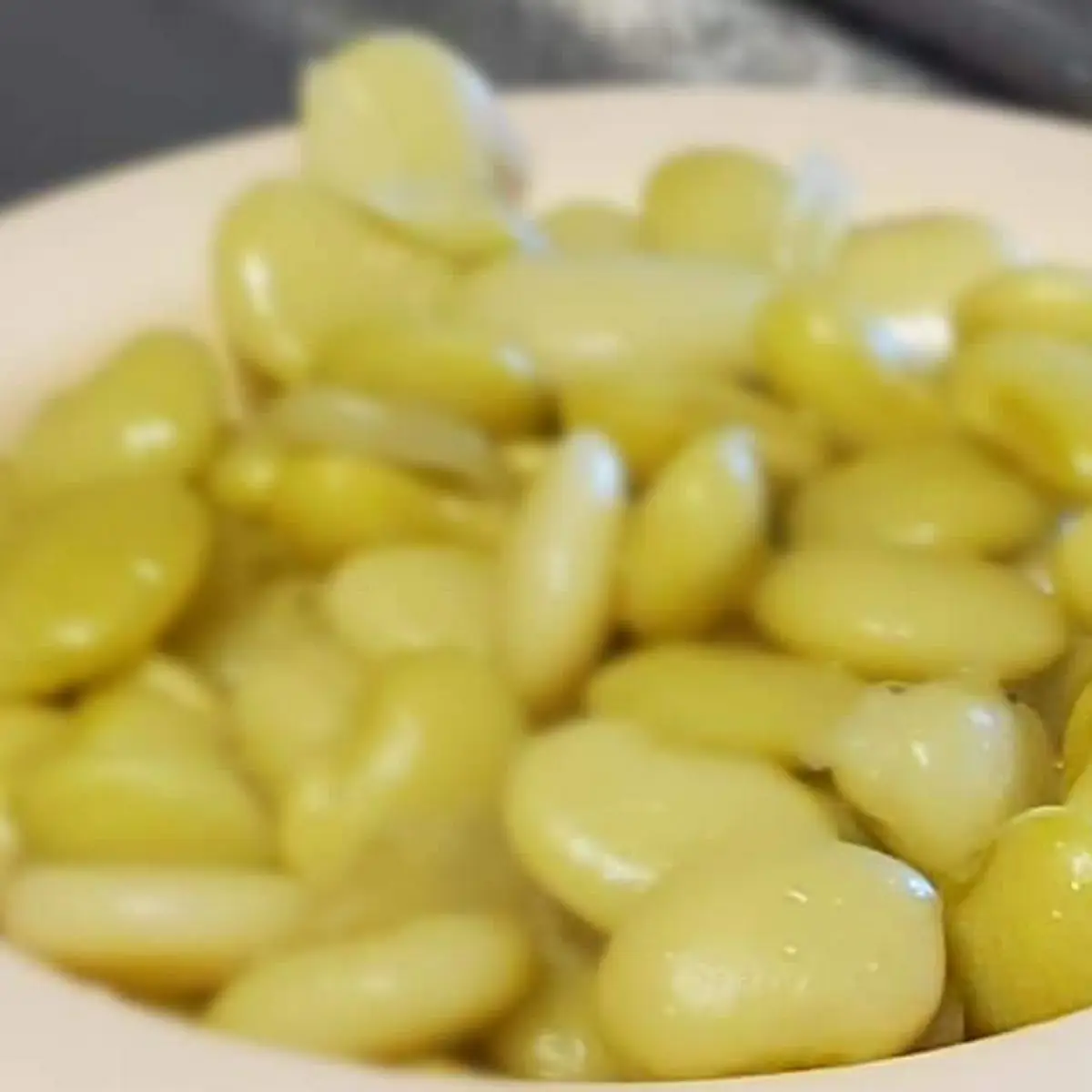 Lima Beans Cooked with Country Ham
