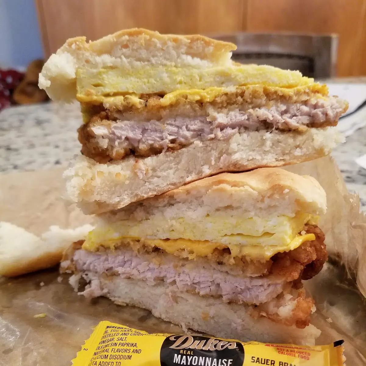 Tenderloin Egg and Cheese Biscuit