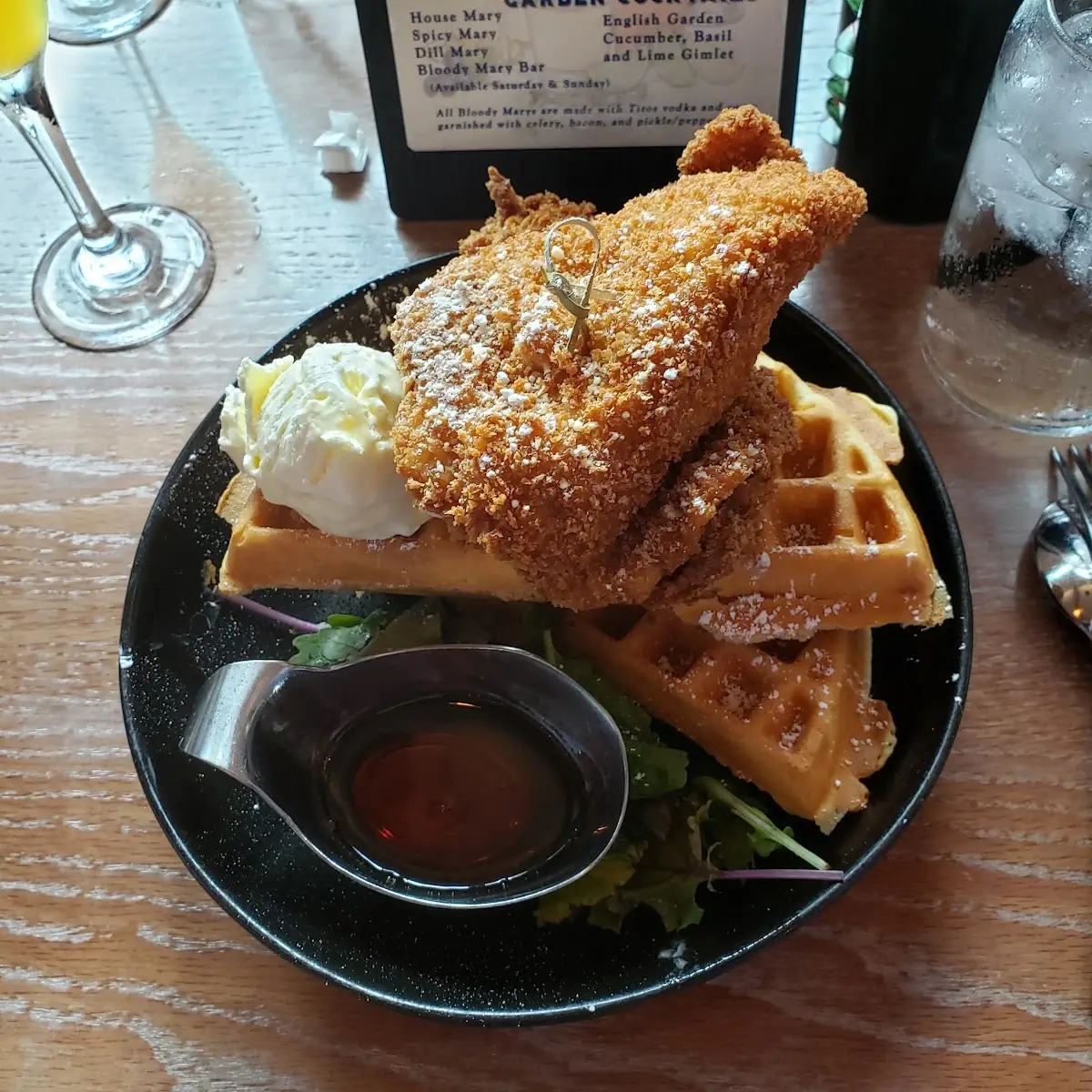 Glazed Chicken & Waffles