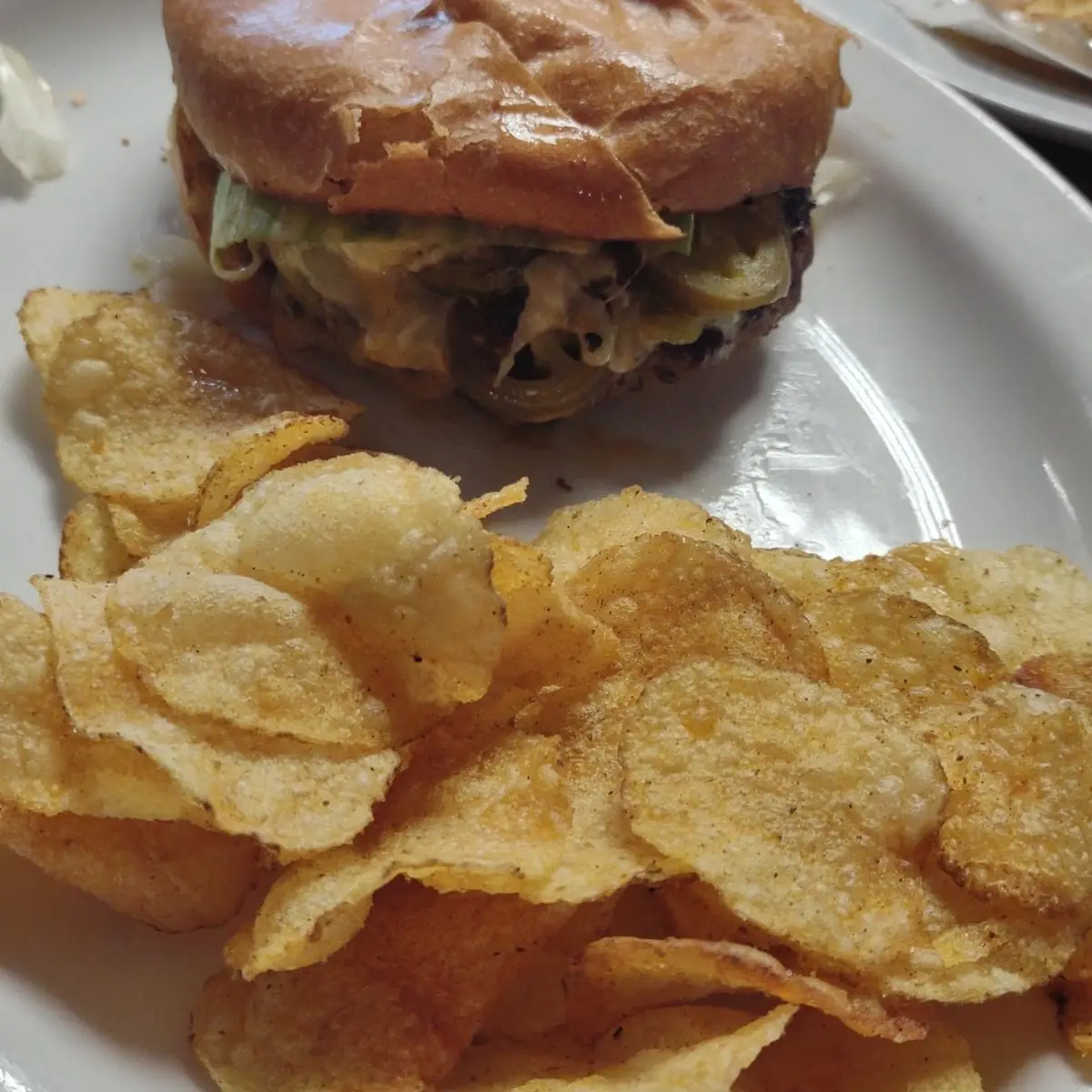 Flame Burger and Fries