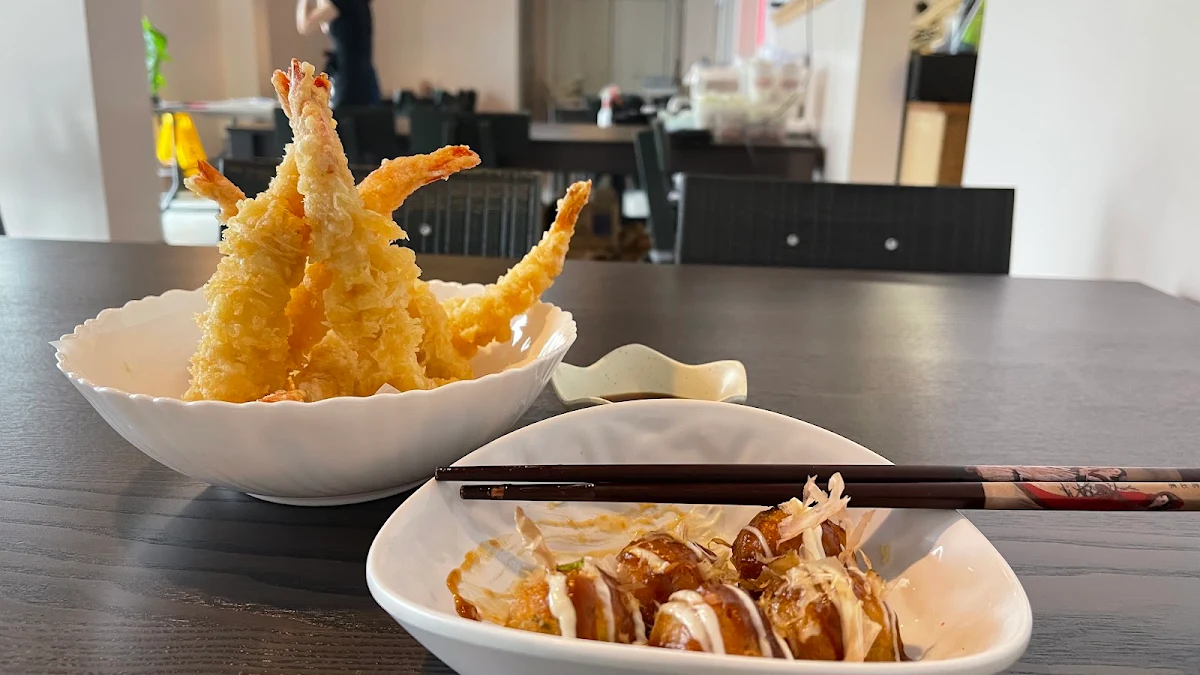 Shrimp Tempura and Takoyaki