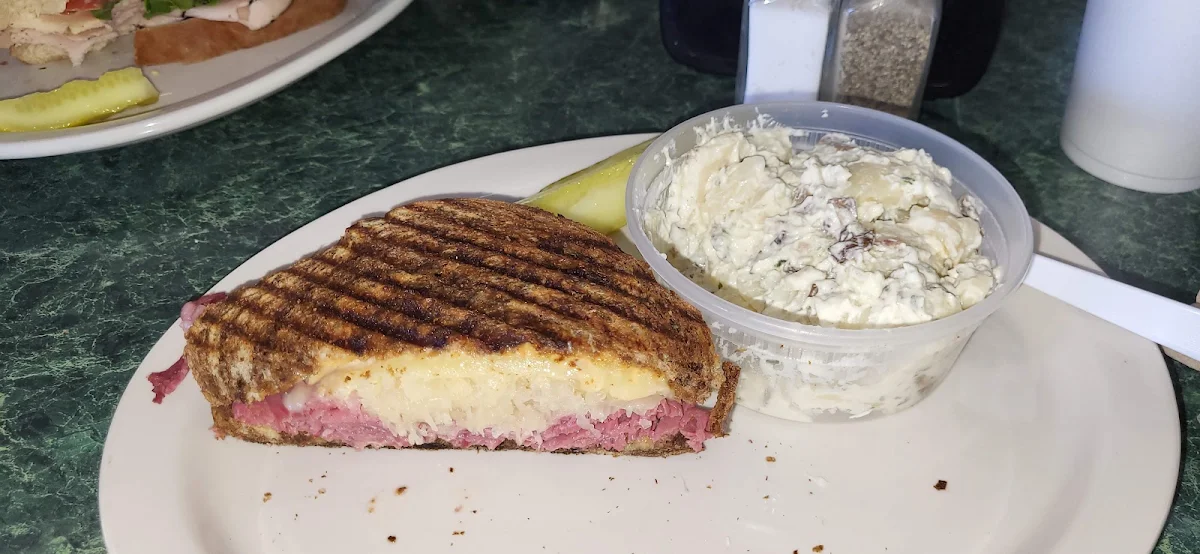 Reuben Sandwich and Potato Salad