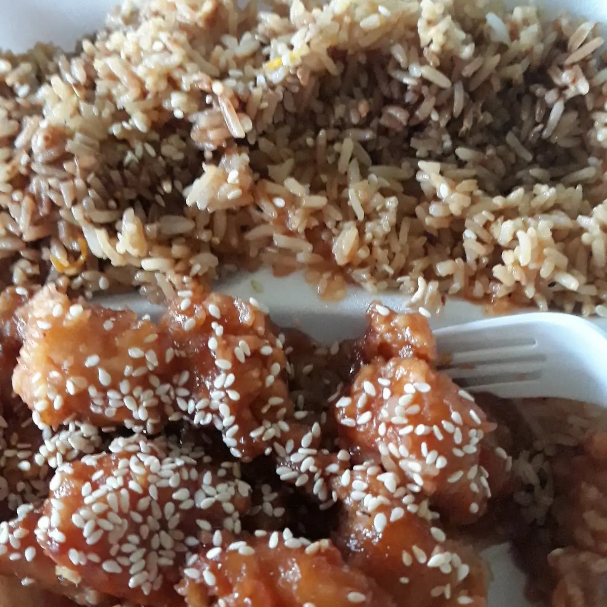 Sesame Chicken Fried Rice