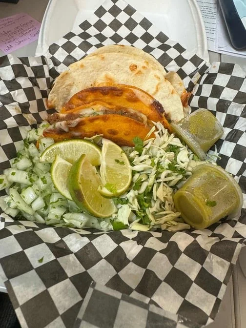 Grilled Quesadilla with Sour Cream Guacamole