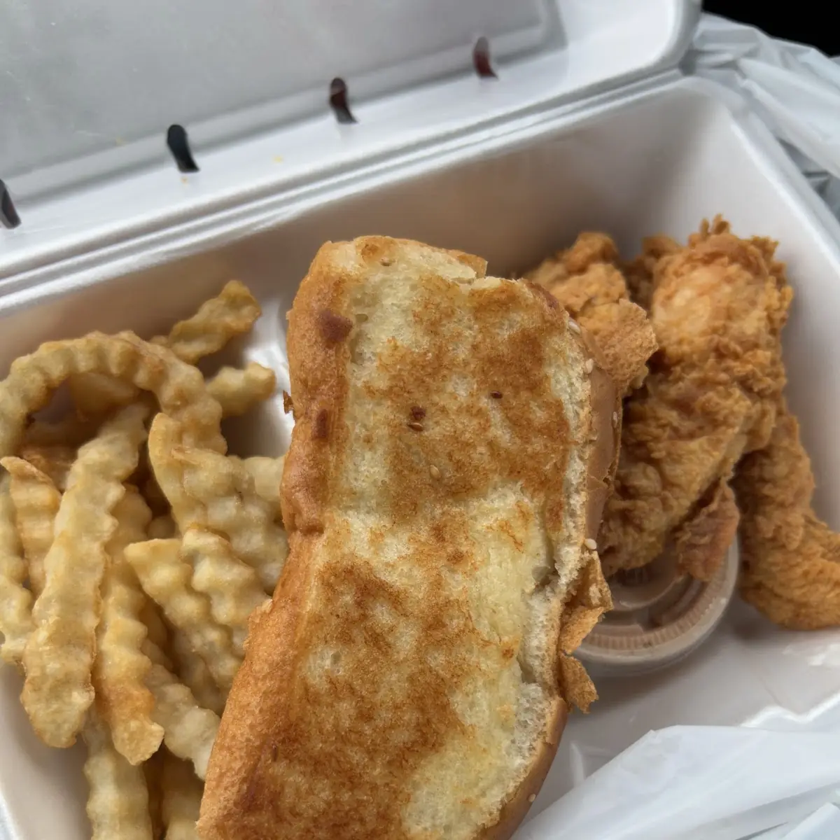 Crispy Chicken Tenders with Fries