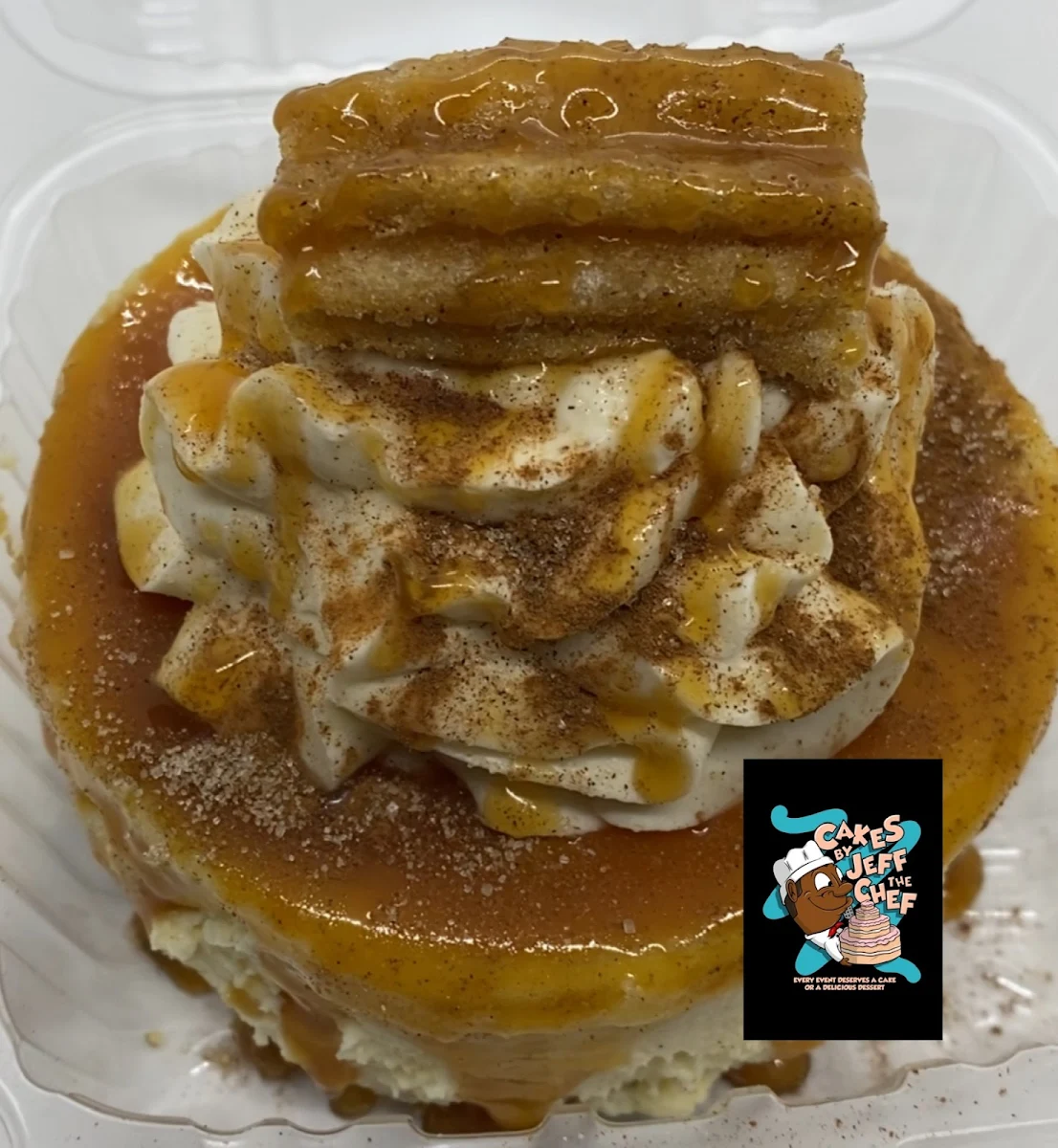 4 Salted Caramel Churro Cheesecake