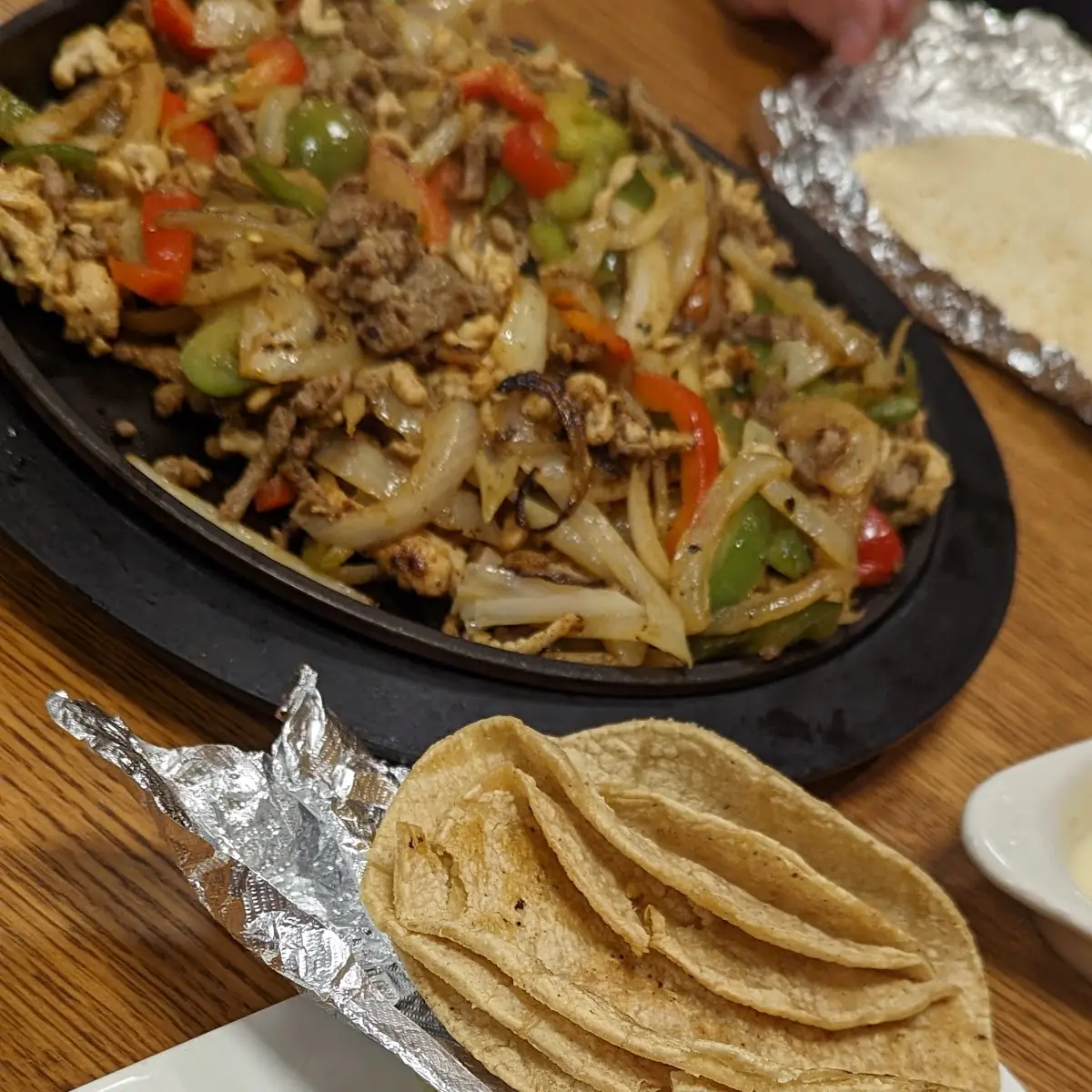 Fajitas w Corn Tortillas