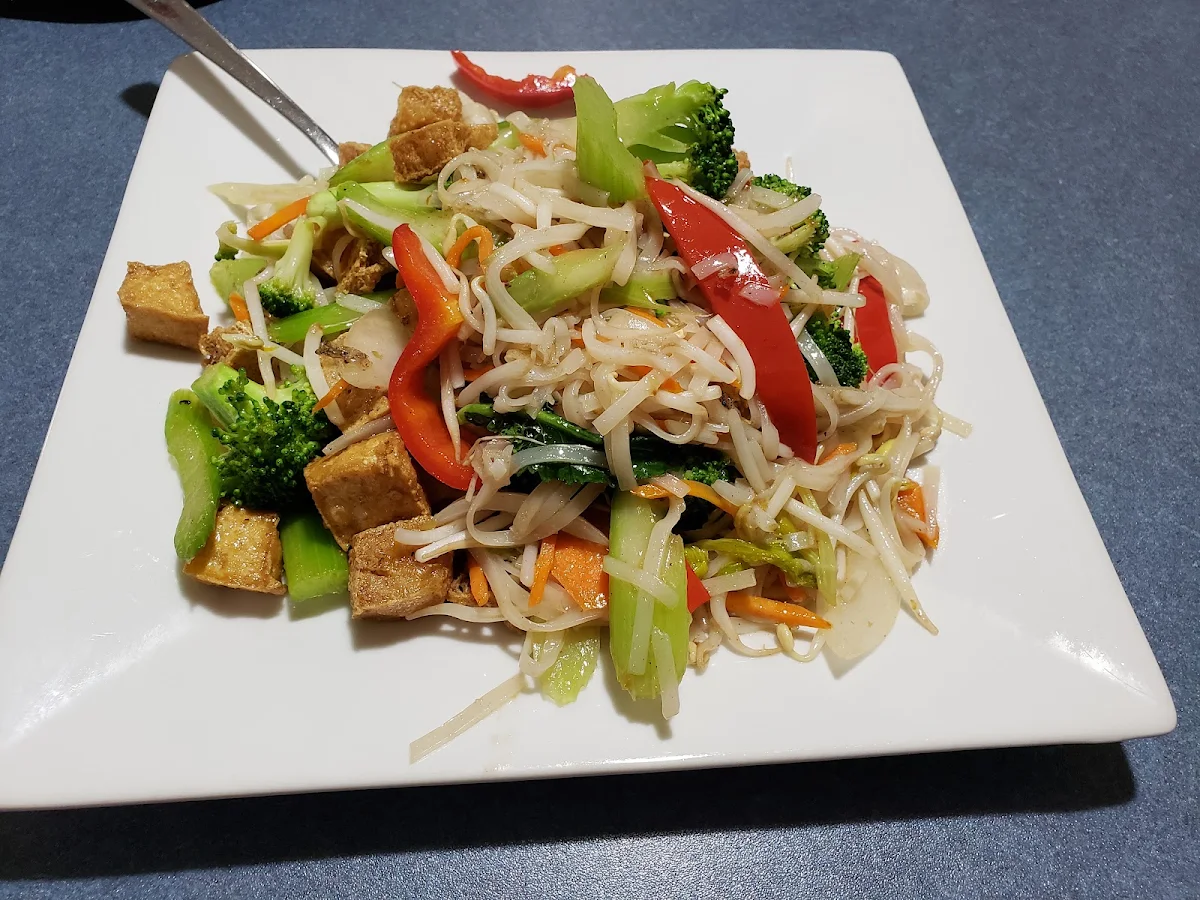 Satay Vegetable Fried Rice Noodle, Jasmine Restaurant