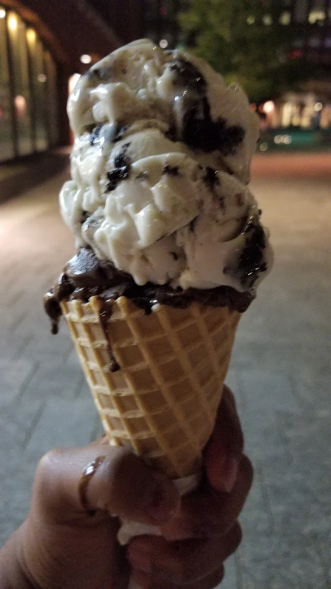 Vegan Cookies and Cream with Waffle Cone