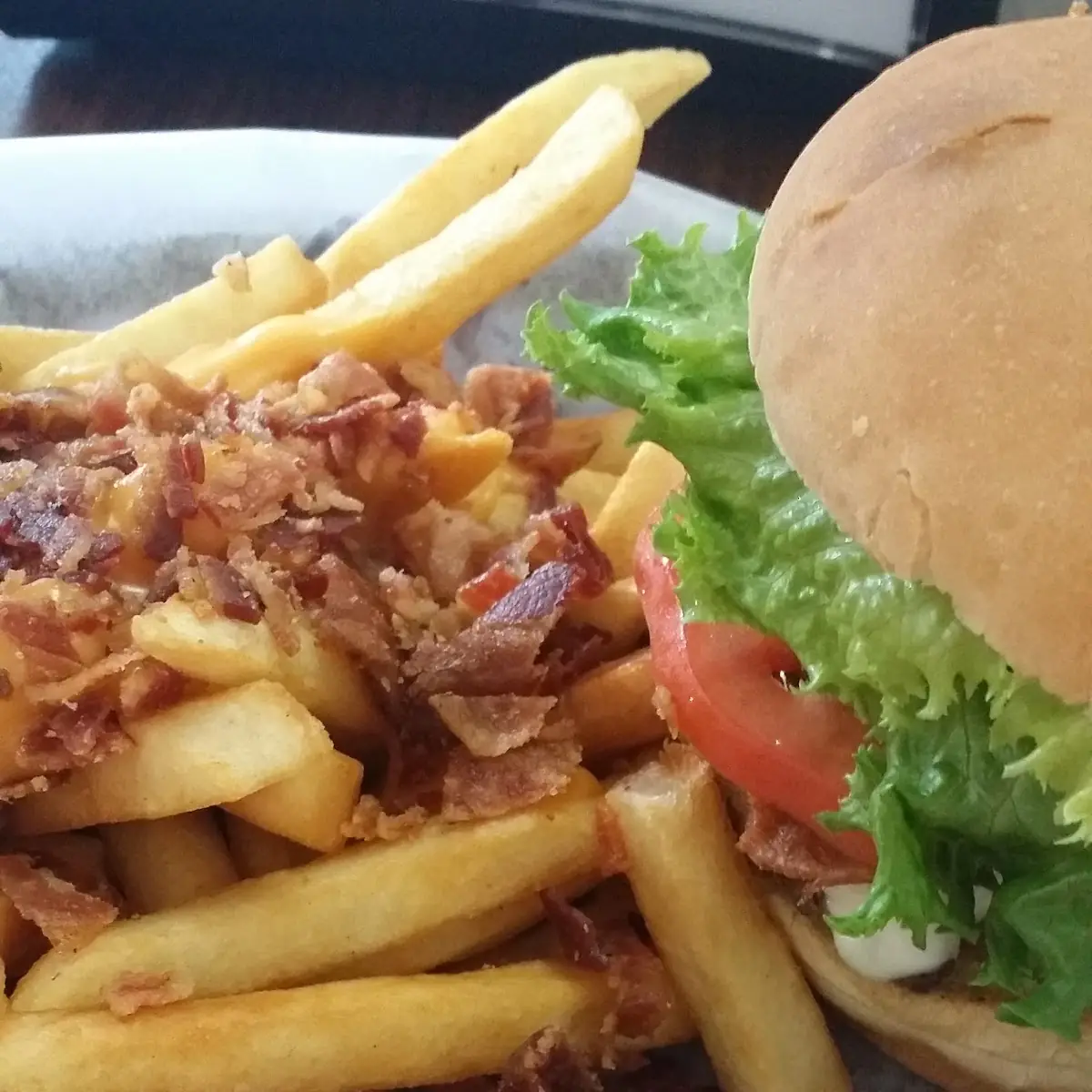 Bacon Cheeseburger and Loaded Fries