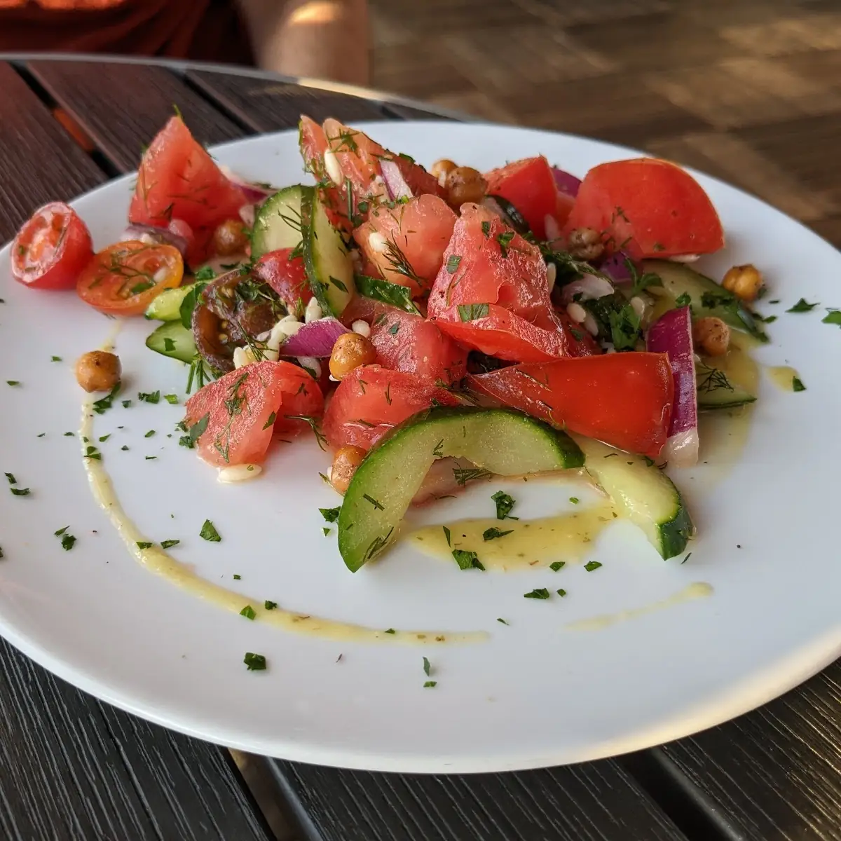 Local Tomato & Cucumber Salad