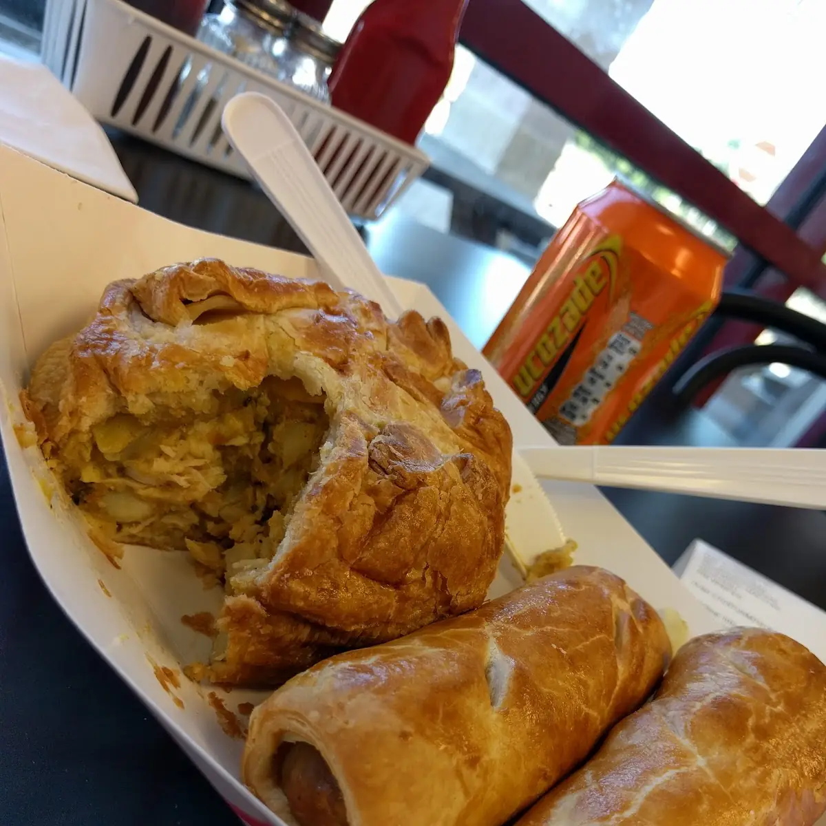 Chicken Curry and Sausage Rolls