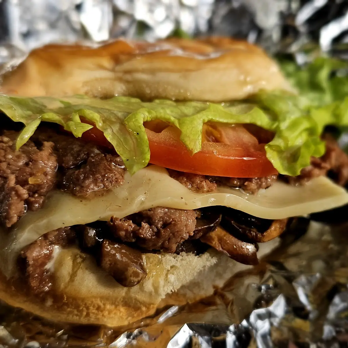 Mushroom Swiss Burger