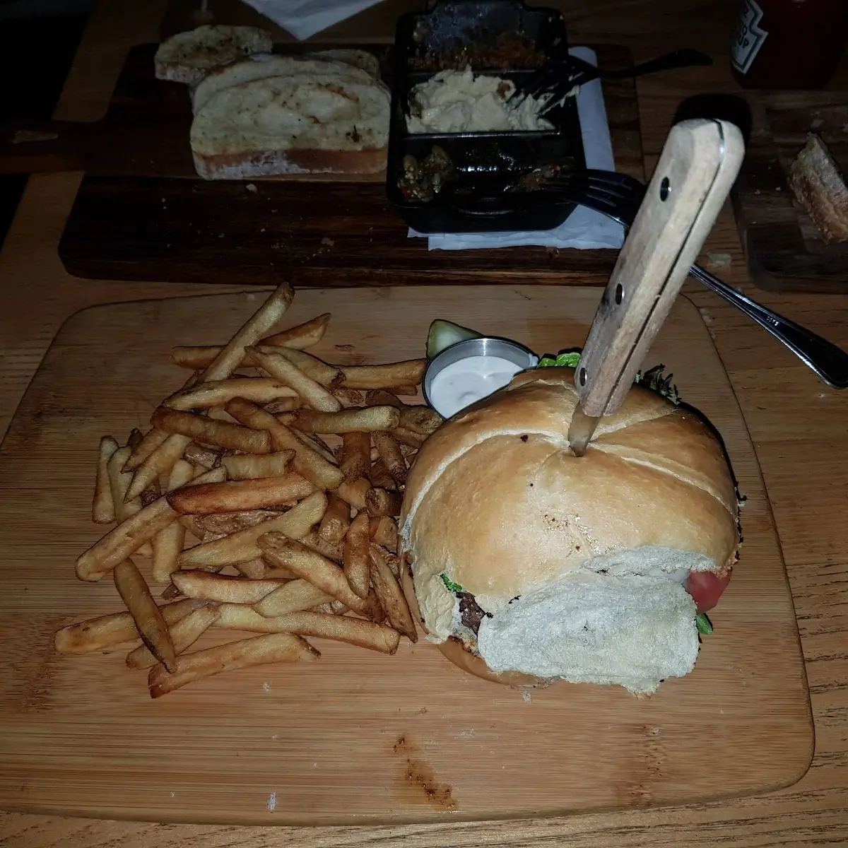 Burger and French Fries