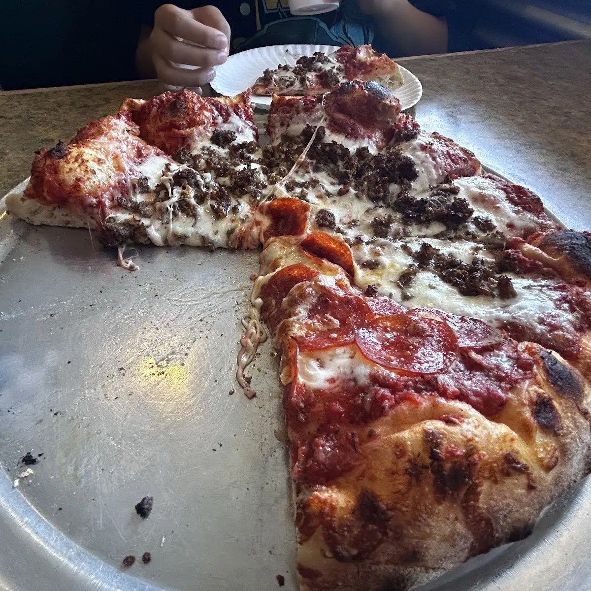 Pepperoni and Sausage Pizza