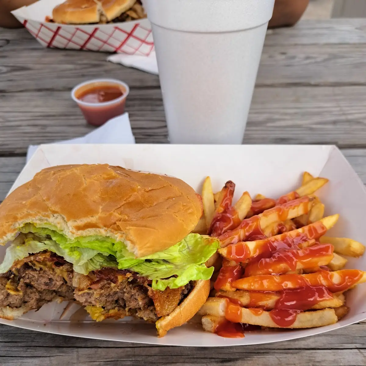 Double Bacon Cheese Burger Combo