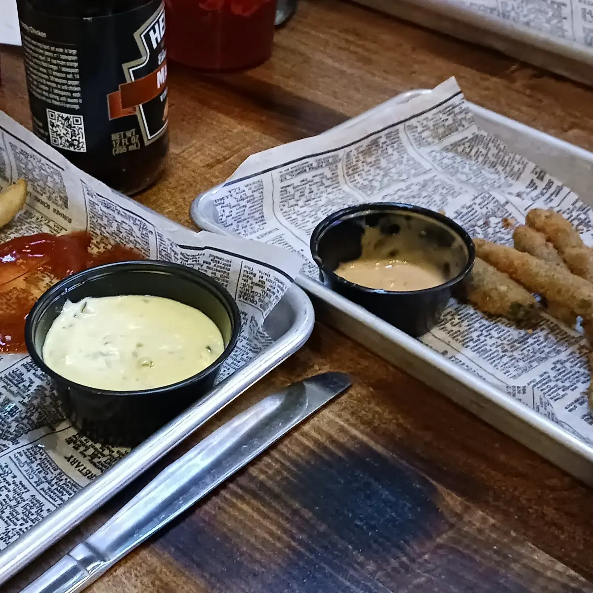 Fish and Chips with Fried Green Beans