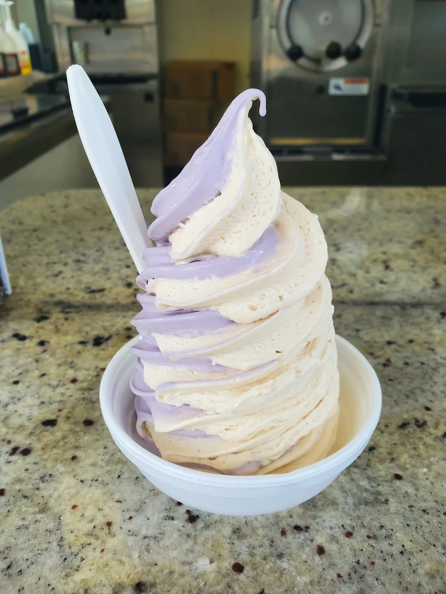 Cherry Peanut Butter Swirl Ice Cream