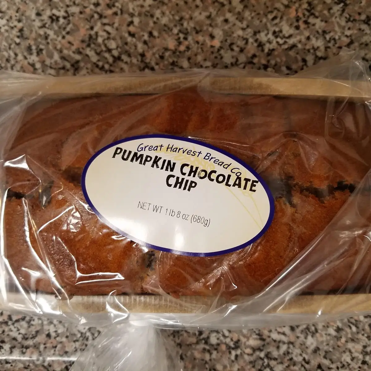 Pumpkin Chocolate Chip Bread