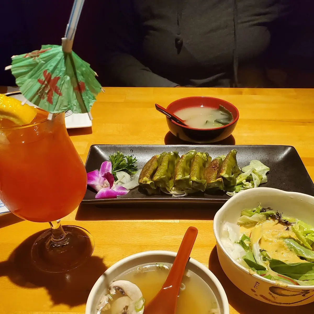 Miso Soup and Salad