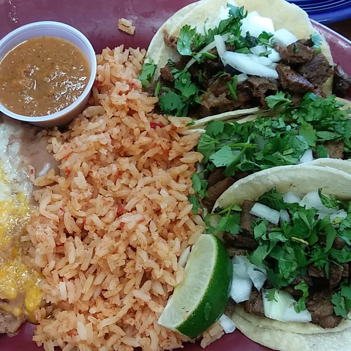 Tacos Asada Combo