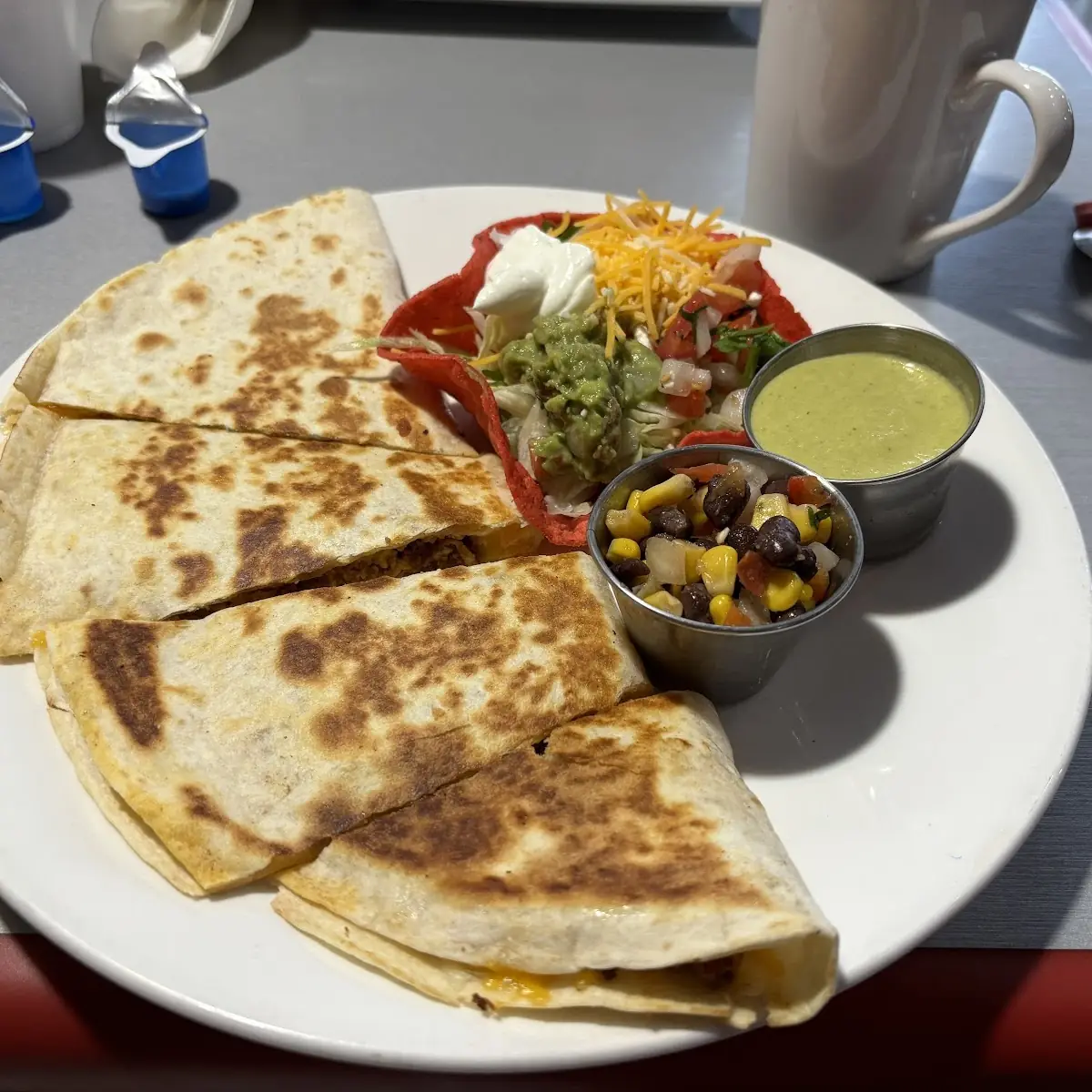 Chicken or Steak Fajita Quesadilla