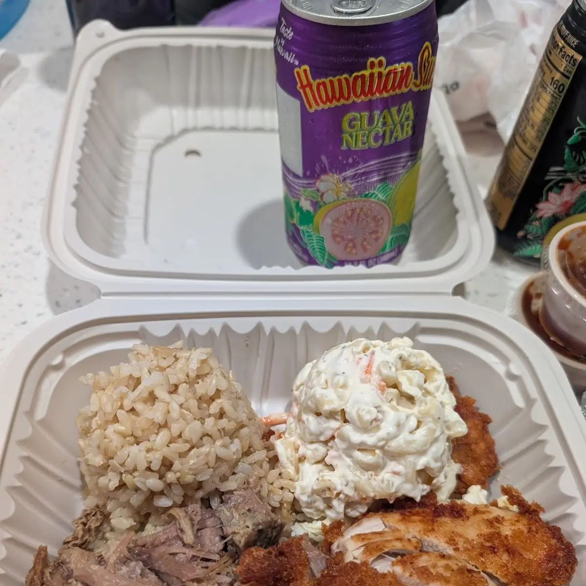 Katshu Chicken and Pulled Pork Plate