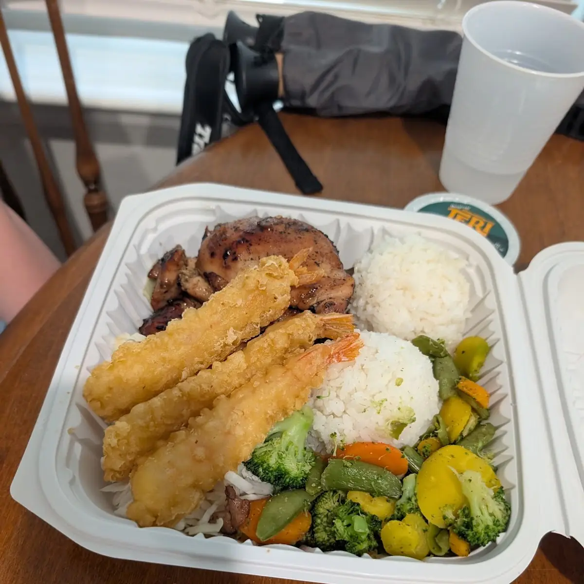 Shrimp Tempura and Chicken Plate