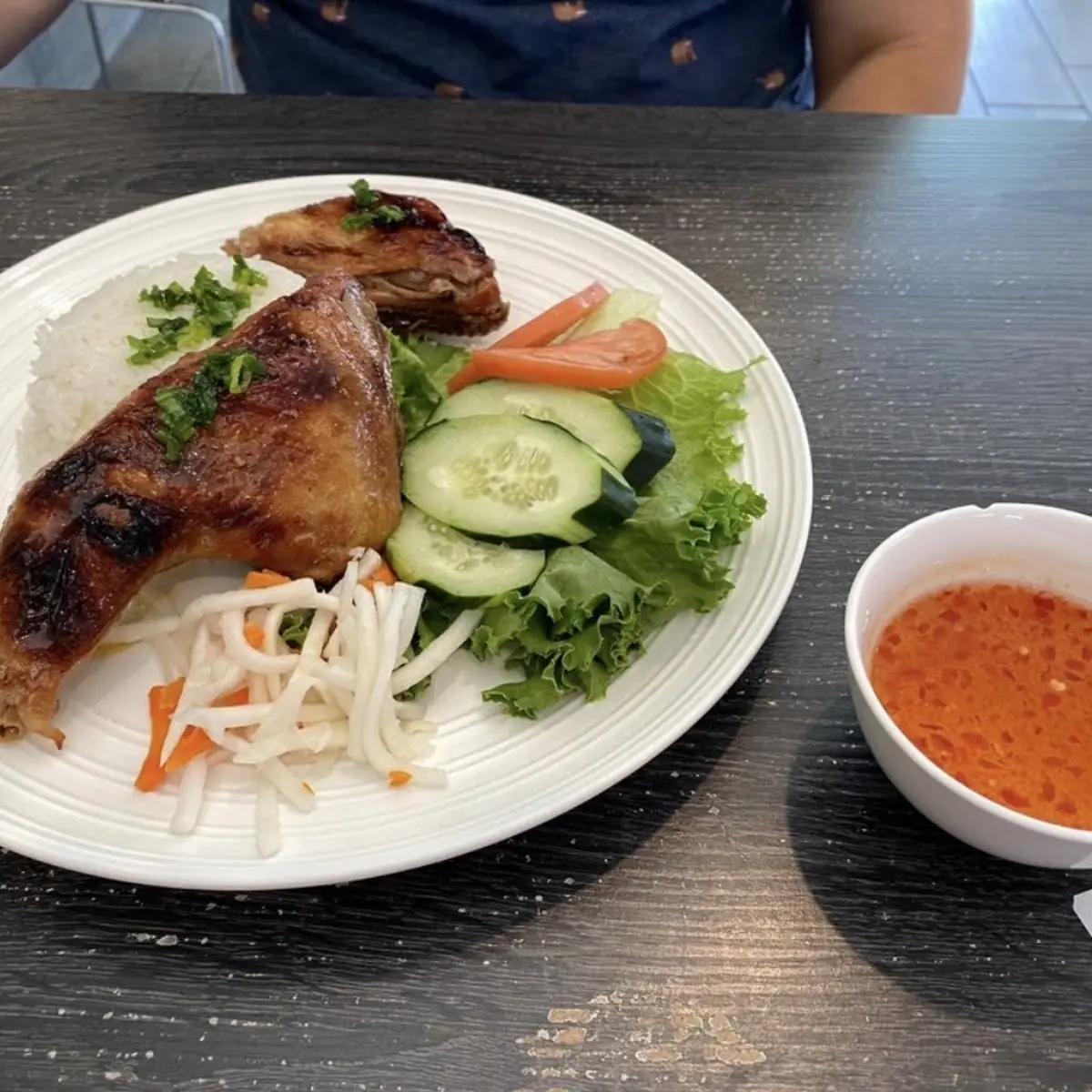 Grilled Chicken over Rice