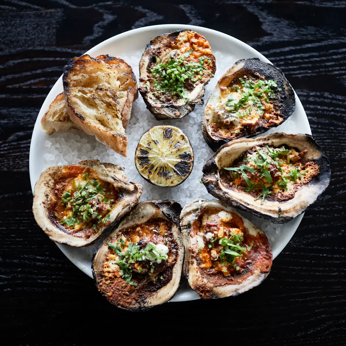 Wood Grilled Oysters