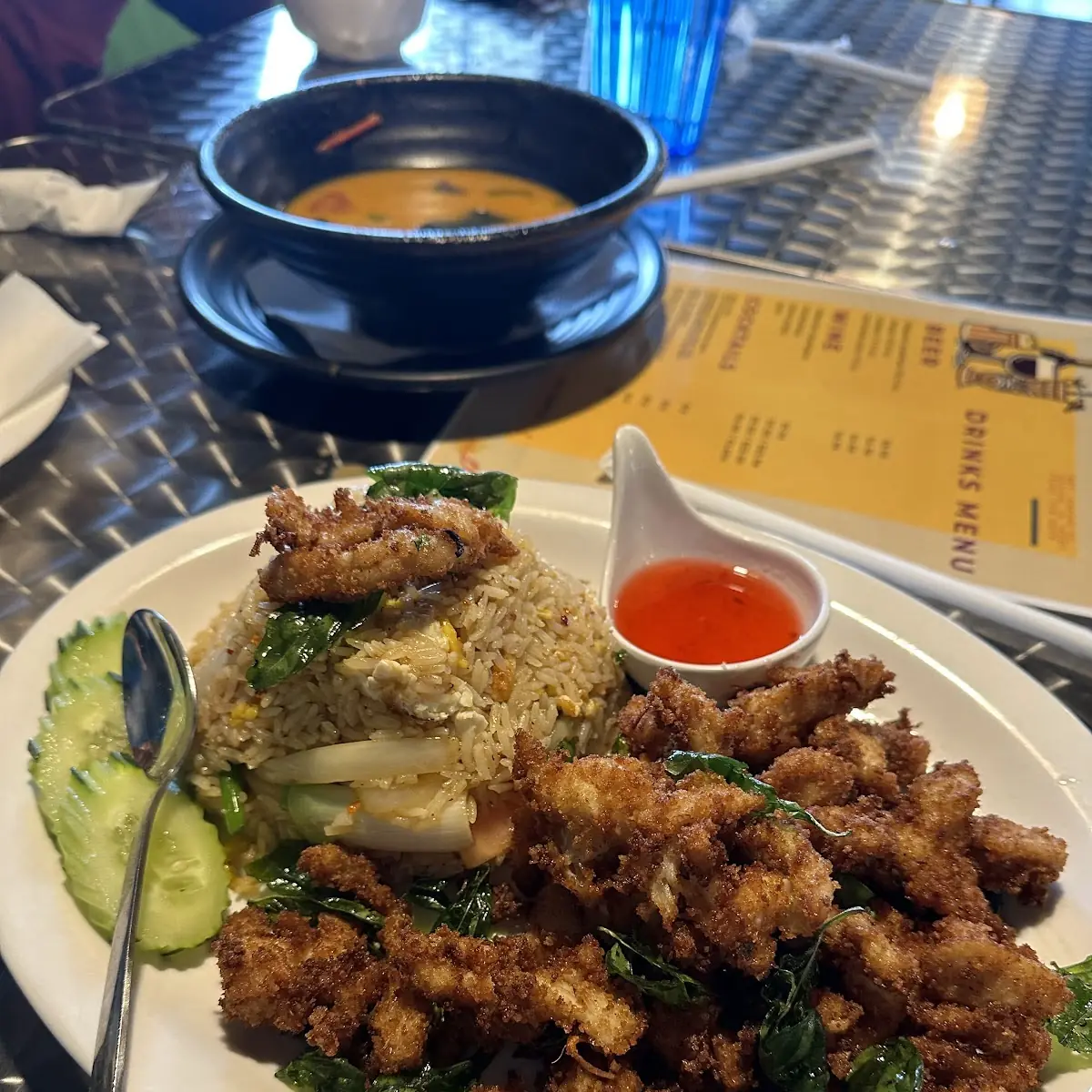 Rice and Chicken Pad Thai