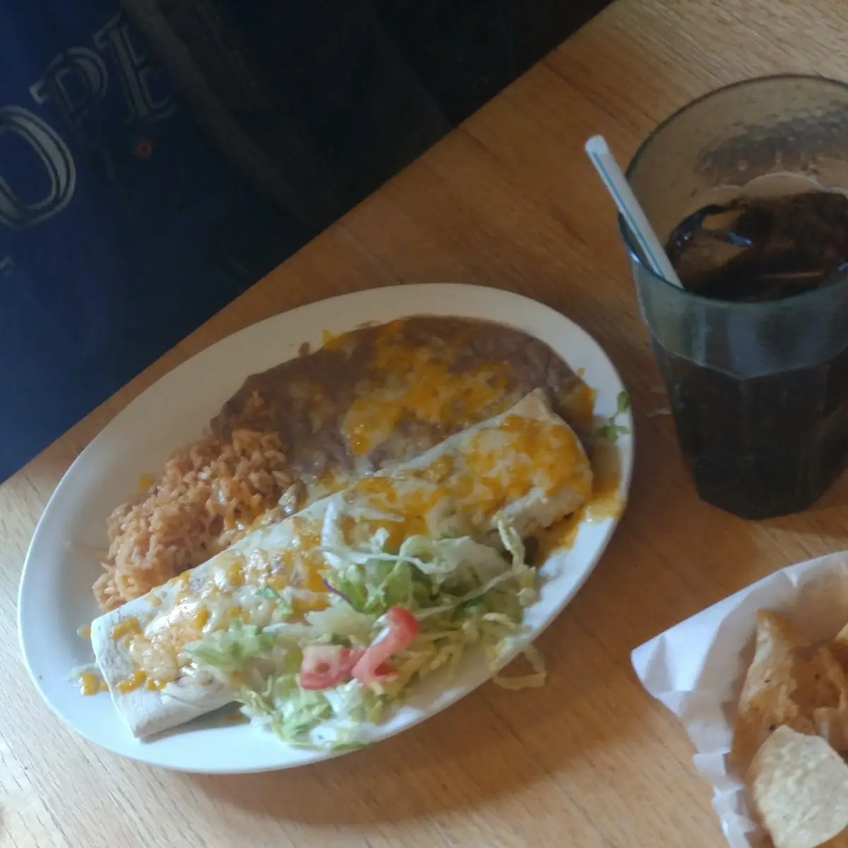 Rolled Enchilada Plate