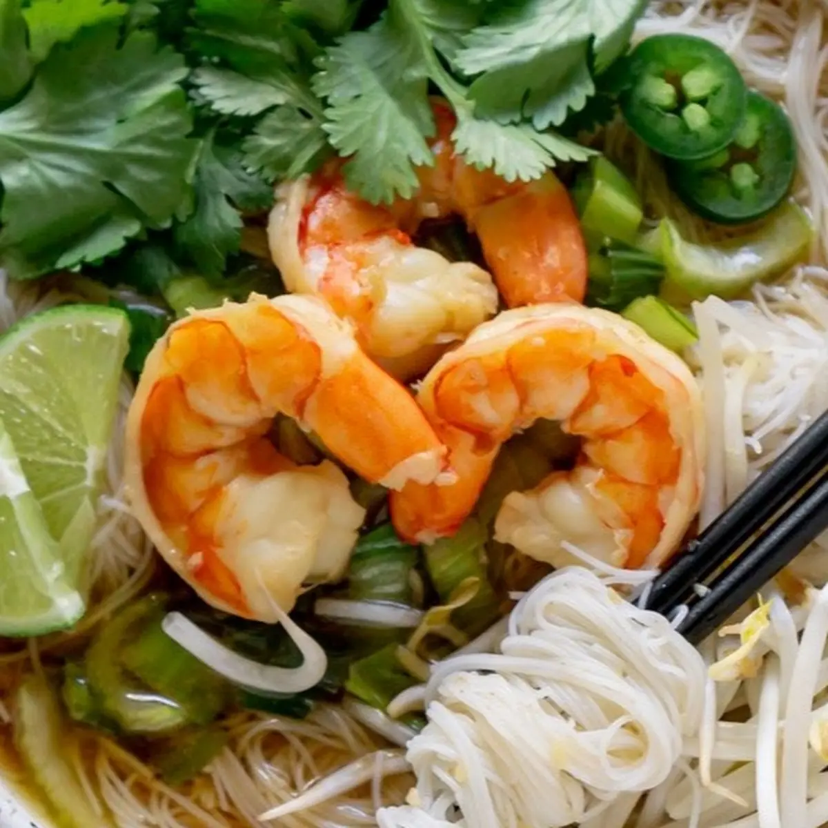 Tom Pho or Shrimp Noodle Soup